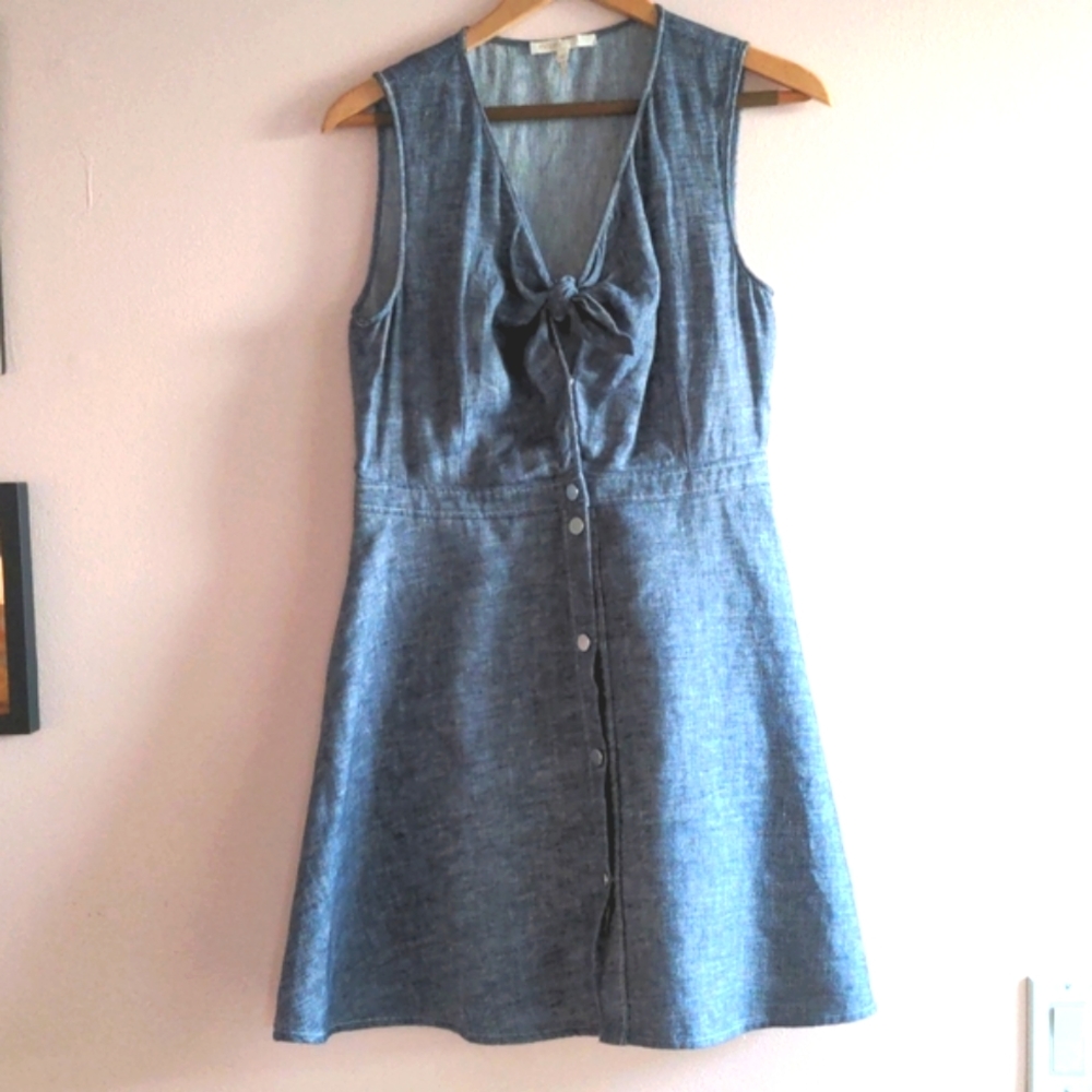 Maje Snap Dress Tie-front